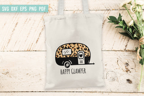 Happy Glamper SVG | Camping SVG| Camper signs SVG SVG Irina Ostapenko 