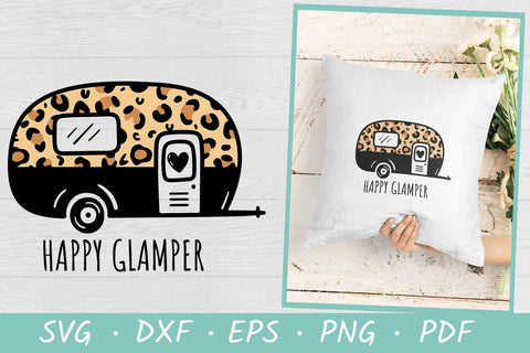 Happy Glamper SVG | Camping SVG| Camper signs SVG SVG Irina Ostapenko 