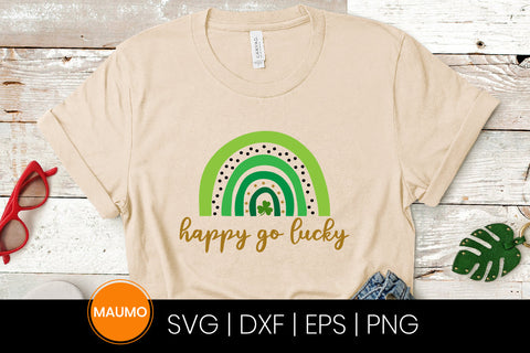 Happy go lucky St Patrick’s day svg quote SVG Maumo Designs 