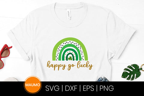 Happy go lucky St Patrick’s day svg quote SVG Maumo Designs 