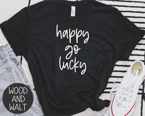 Happy Go Lucky SVG | St. Patrick's Day Cut File SVG Wood And Walt 