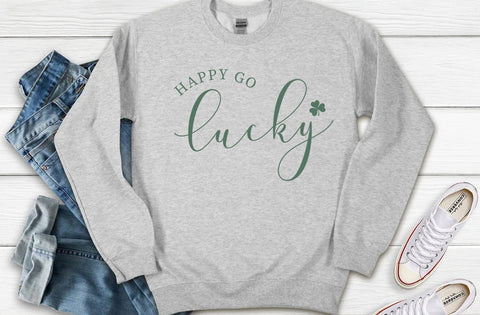 Happy Go Lucky Svg, St Patricks Day Svg, Lucky Rainbow Svg, Lucky Shirt Svg, Clover Svg, Irish Svg, Shamrock Svg, girls Lucky T-Shirt Svg SVG MD mominul islam 