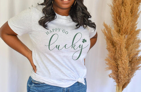 Happy Go Lucky Svg, St Patricks Day Svg, Lucky Rainbow Svg, Lucky Shirt Svg, Clover Svg, Irish Svg, Shamrock Svg, girls Lucky T-Shirt Svg SVG MD mominul islam 
