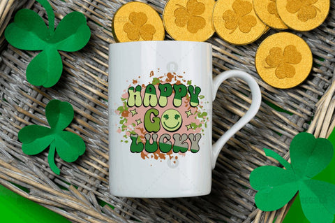 Happy go lucky SVG Sublimation Regulrcrative 