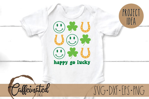 Happy Go Lucky svg SVG Caffeinated SVGs 