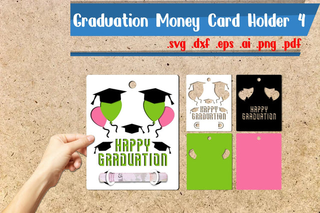 Happy Graduation Money Cards Holder 4 3D Paper zafrans studio 