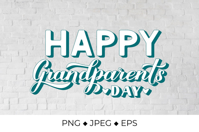 Happy Grandparents Day 3d lettering Sublimation LaBelezoka 