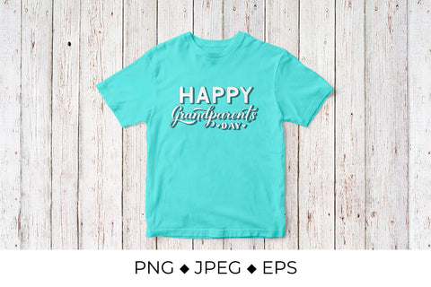 Happy Grandparents Day 3d lettering Sublimation LaBelezoka 