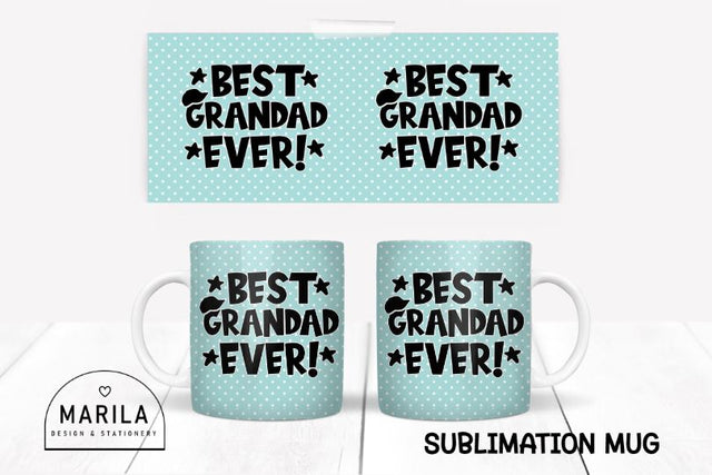 Happy Grandparents Day Mug Design / Mug Wrap #1 Sublimation Marilakits 