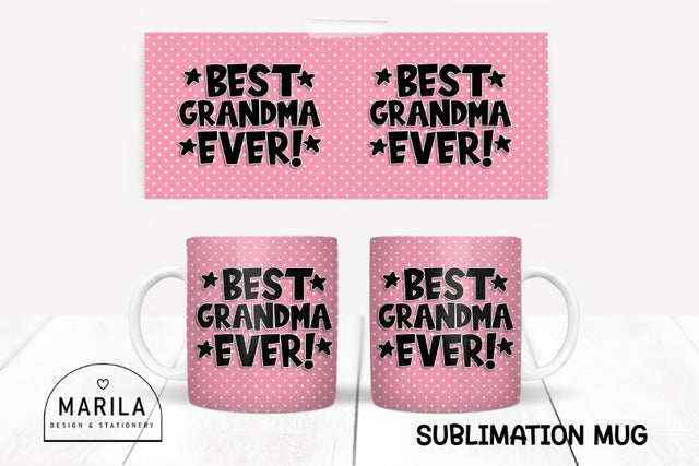 Happy Grandparents Day Mug Design / Mug Wrap #2 Sublimation Marilakits 
