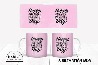 Happy Grandparents Day Mug Design / Mug Wrap #4 Sublimation Marilakits 