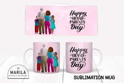 Happy Grandparents Day Mug Design / Mug Wrap #6 Sublimation Marilakits 