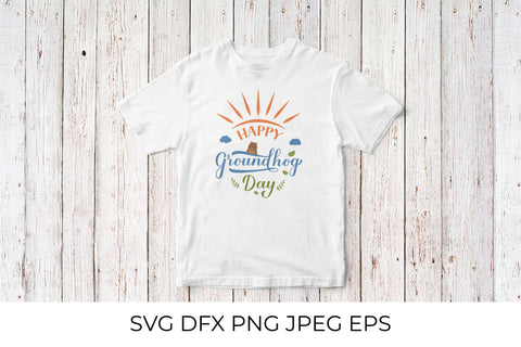 Happy Groundhog Day lettering SVG LaBelezoka 