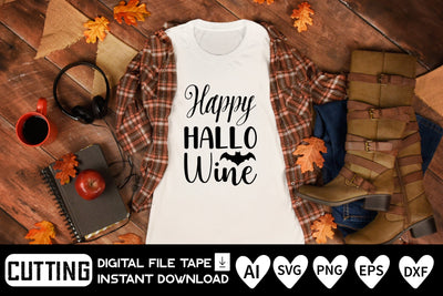 Happy Hallo Wine SVG CraftlabSvg29 
