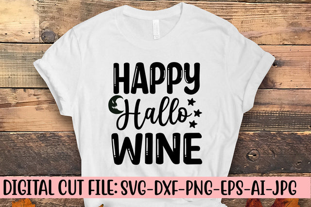Happy Hallo Wine SVG Design SVG Syaman 