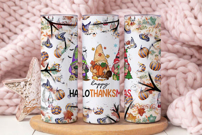 Happy Hallothanksmas 20 oz Skinny Tumbler Sublimation Design Milkyway Happy Hallothanksmas Design Digital Download PNG Sublimation DesignSVG 