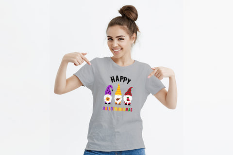 Happy HalloThanksMas SVG. Cute Holiday Gnomes. SVG LaBelezoka 