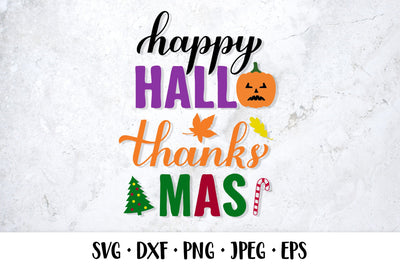Happy HalloThanksMas SVG. Farmhouse sign. Shirt Design SVG LaBelezoka 