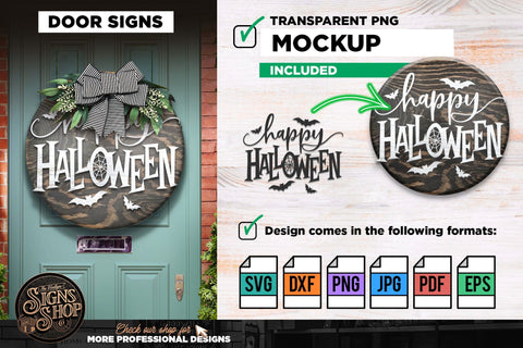 Happy halloween bats | Halloween SVG Sign SVG The Vintage Signs Shop 