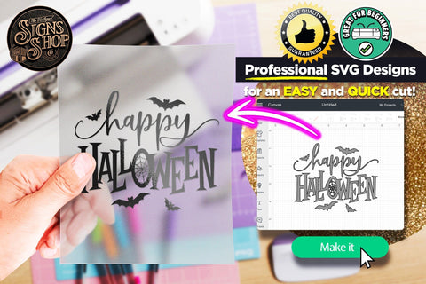 Happy halloween bats | Halloween SVG Sign SVG The Vintage Signs Shop 