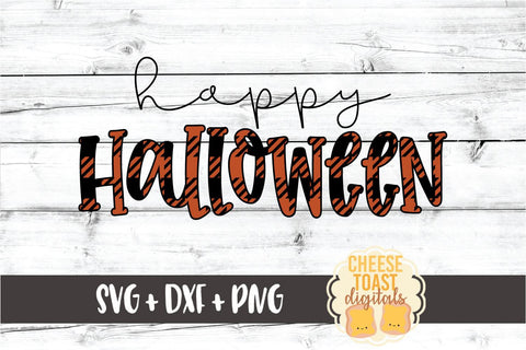 Happy Halloween - Buffalo Plaid Halloween SVG PNG DXF Cut Files SVG Cheese Toast Digitals 