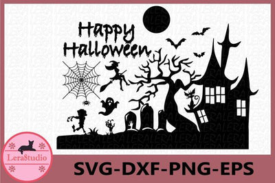 Happy Halloween Clipart SVG Lerastudio 
