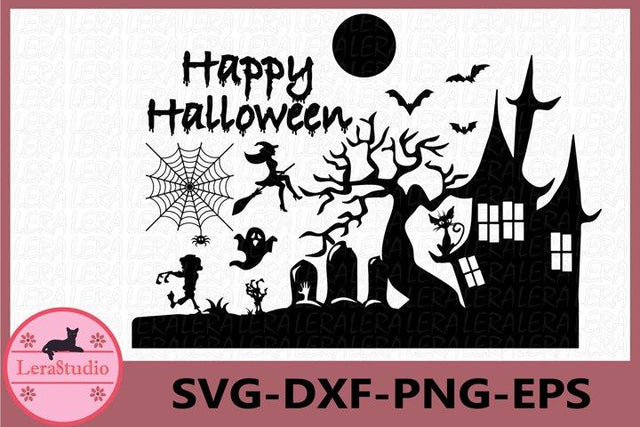 Happy Halloween Clipart SVG Lerastudio 