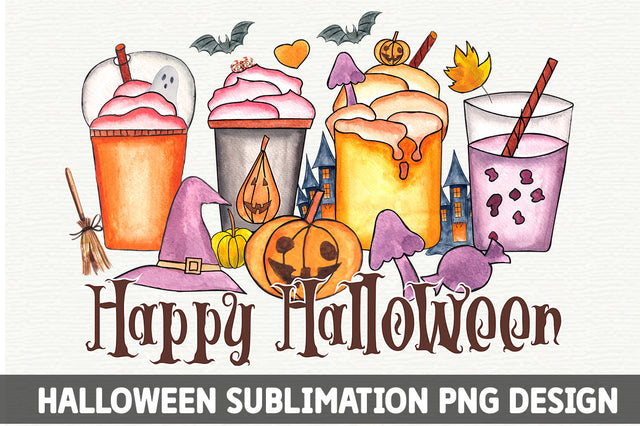 Happy Halloween Coffee Sublimation SVG fokiira 