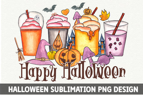 Happy Halloween Coffee Sublimation SVG fokiira 