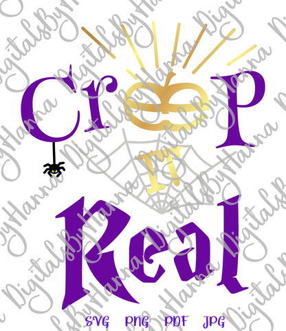 Happy Halloween Creep it Real Print & Cut SVG Digitals by Hanna 