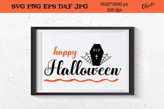 Happy Halloween Cut File. Farmhouse Sign SVG SVG Olga Terlyanskaya 