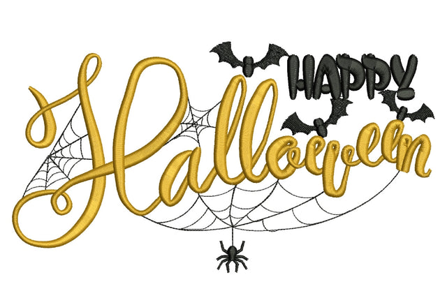 Happy Halloween Embroidery Design Embroidery/Applique DESIGNS NextEmbroidery 