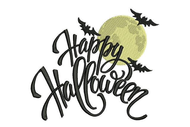 Happy Halloween Embroidery Design Embroidery/Applique DESIGNS NextEmbroidery 