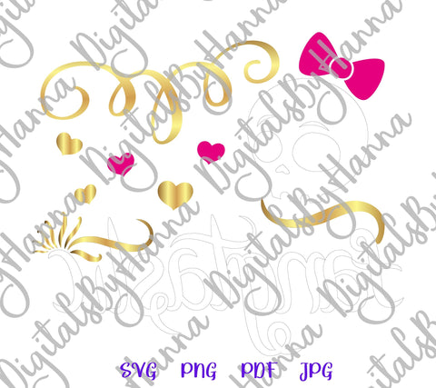 Happy Halloween Fangtastic Skull Print & Cut SVG Digitals by Hanna 