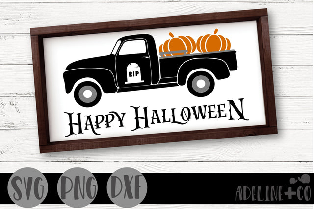 Happy Halloween farmtruck SVG Adeline&co 