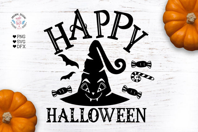 Happy Halloween - Funny Halloween Cut File SVG Graphic House Design 