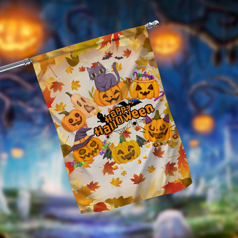 Happy Halloween Garden Flag - 12x18 Garden Flag Sublimation Design Download PNG File Instant Download Sublimation CaldwellArt 