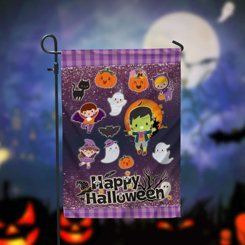 Happy Halloween Garden Flag - 12x18 Garden Flag Sublimation Design Download PNG File Instant Download Sublimation CaldwellArt 