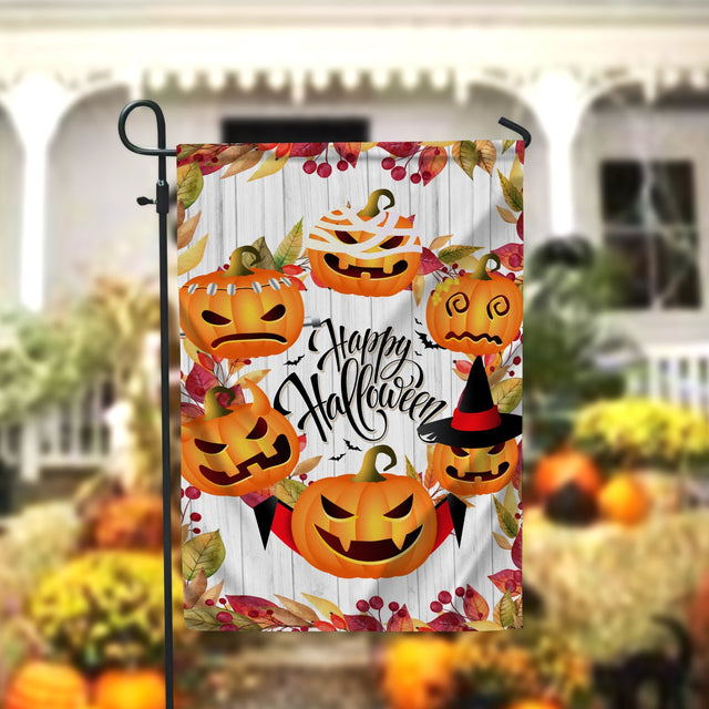 Happy Halloween Garden Flag - 12x18 Garden Flag Sublimation Design Download PNG File Instant Download Sublimation CaldwellArt 