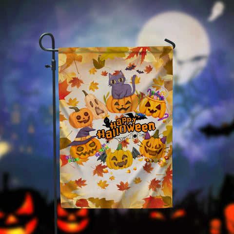 Happy Halloween Garden Flag - 12x18 Garden Flag Sublimation Design Download PNG File Instant Download Sublimation CaldwellArt 