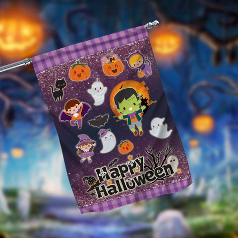 Happy Halloween Garden Flag - 12x18 Garden Flag Sublimation Design Download PNG File Instant Download Sublimation CaldwellArt 