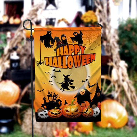 Happy Halloween Garden Flag - 12x18 Garden Flag Sublimation Design Download PNG File Instant Download Sublimation CaldwellArt 