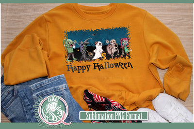 Happy Halloween Goblins Sublimation Sublimation QueenBrat Digital Designs 