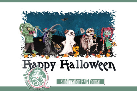 Happy Halloween Goblins Sublimation Sublimation QueenBrat Digital Designs 
