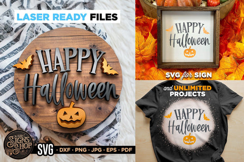 Happy Halloween | Halloween SVG Sign SVG The Vintage Signs Shop 