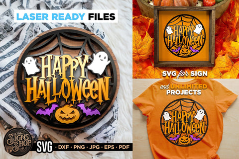 Happy Halloween | Halloween SVG Sign SVG The Vintage Signs Shop 