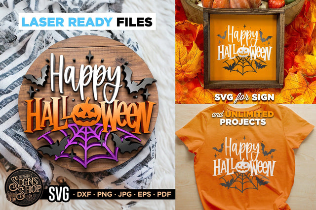 Happy Halloween | Halloween SVG Sign SVG The Vintage Signs Shop 