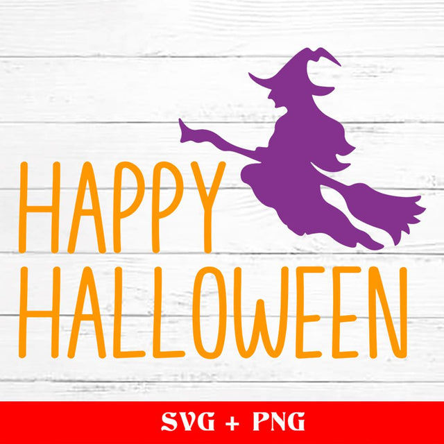 Happy Halloween, Halloween SVG, Witch spooky SVG, Cricut, Silhouette, vinyl cut file SVG sassyprint 