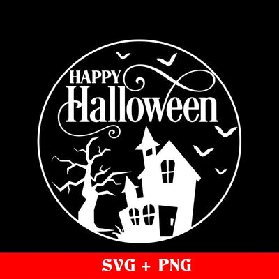 Happy Halloween, Halloween SVG, Witch spooky SVG, Cricut, Silhouette, vinyl cut file, vector image SVG sassyprint 