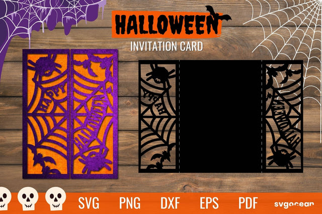 Happy Halloween Invitation Svg SVG SvgOcean 